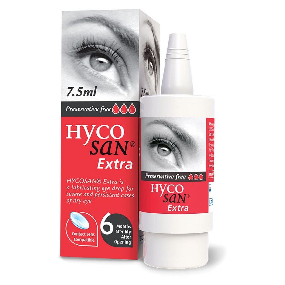 Hycosan Extra Preservative Free Eye Drops 7.5ml