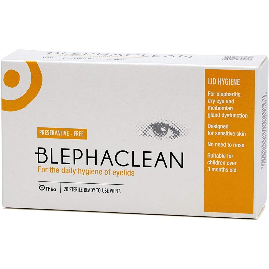 Blephaclean - 20 Sterile Ready-To-Use Wipes - Blue Light Mentality