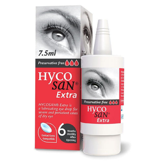 Hycosan Extra Preservative Free Eye Drops - 7.5ml - Blue Light Mentality