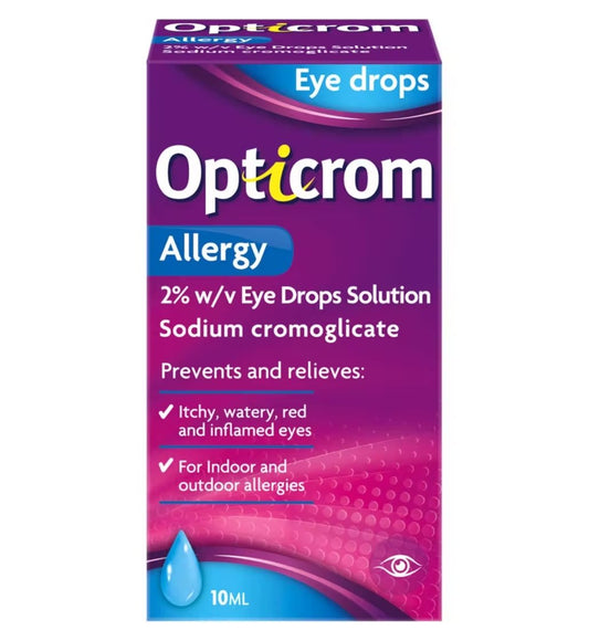 Opticrom Allergy Eye Drops - 10ml - Blue Light Mentality